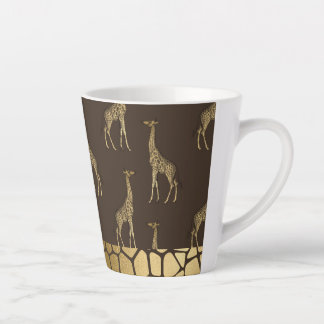 Giraffe Or Élégant Chic Élégant Petite Mug Latte