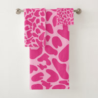Giraffe Peau rose Motif poster de animal sauvage