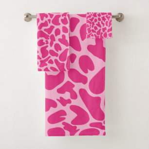 Giraffe Peau rose Motif poster de animal sauvage