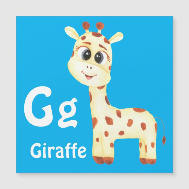 Giraffe personnaliser ABC : Lettre G - Ajouter vot (Devant)