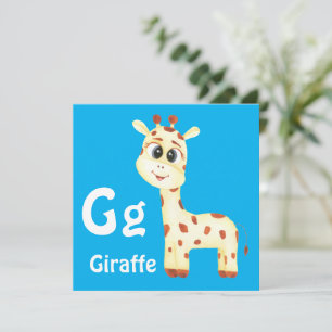 Giraffe personnaliser ABC : Lettre G - Ajouter vot