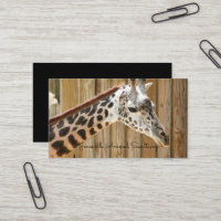 Giraffe Photographie Carte de visite