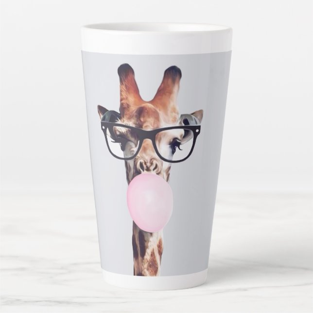 GIRAFFE PORTANT DES LUNETTES DE CAFÉ MUG (Devant)