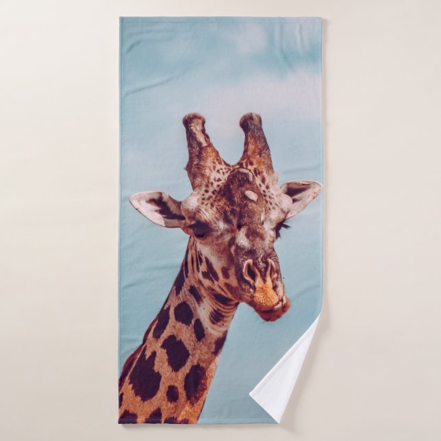 GIRAFFE PORTRAIT (Serviette de bain)