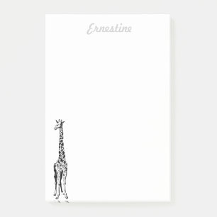 Giraffe Post-It Notes - personnalisées