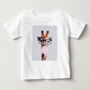 Giraffe soufflant Bubble gomme T-shirt enfant