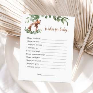 Giraffe souhaite pour le jeu pour bébé