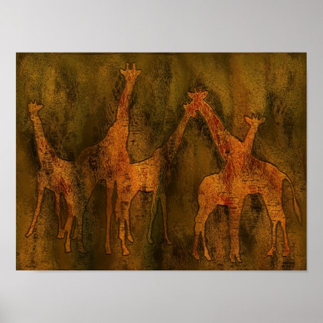 Giraffes Art Mural (Devant)