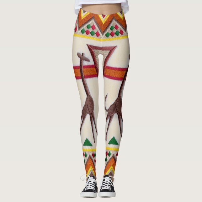 Giraffes en Leggings africains (Devant)