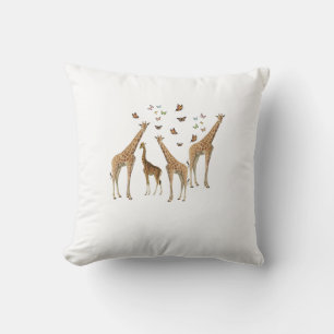 Giraffes Lance Oreiller par Posh Little Finds
