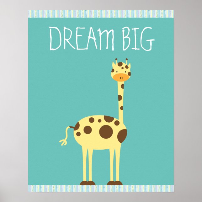 Giraffı Poster de la chambre pour enfants (Devant)