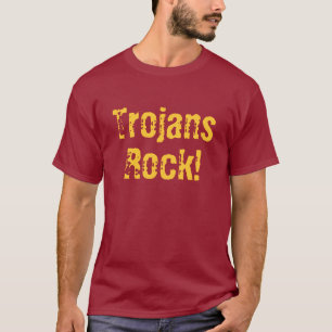 Girard, T-shirt de Trojan de lycée de KS
