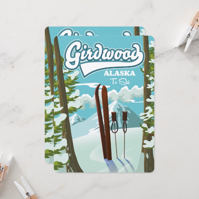 Girdwood Alaska pour skier (Devant/Arrière en situation)