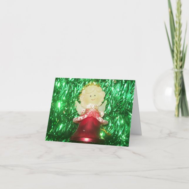 Girl Angel  Photo Folded Note Card (Devant)