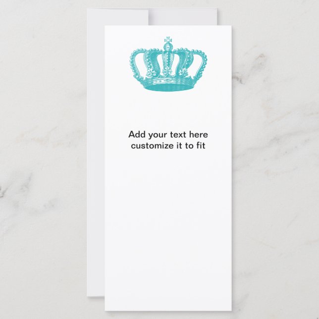 Girl Aqua Blue Couronne Vintage (Devant)