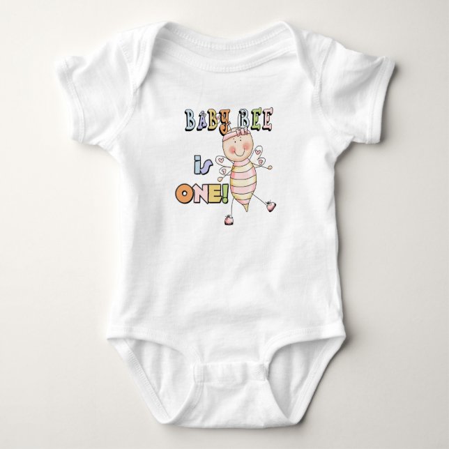 Girl Baby Bee 1er Anniversaire Tshirts et cadeaux (Devant)