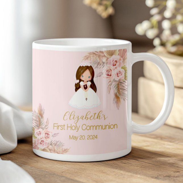 Girl First Holy Communion Ceramic Mug 11 oz (Créateur téléchargé)