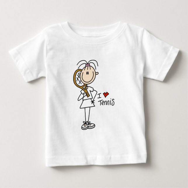 Girl I Love Tennis Tshirts et cadeaux (Devant)