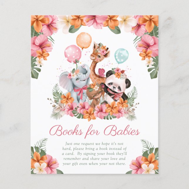 Girl Jungle Safari Livres pour bébés (Devant)