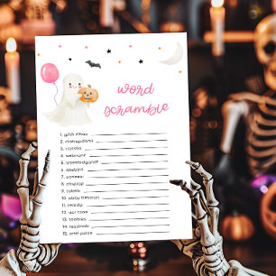 Girl Little Boo est presque due Word Scramble Jeu