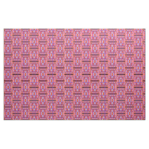 Girl Power Curvy Plaid tissu d'art populaire Abstr
