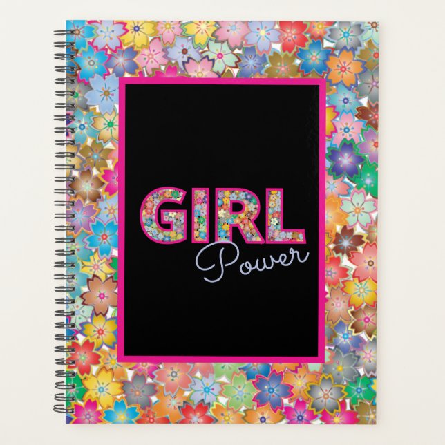 Girl Power | Fille rose belles femmes Fleurs sauva (Devant)