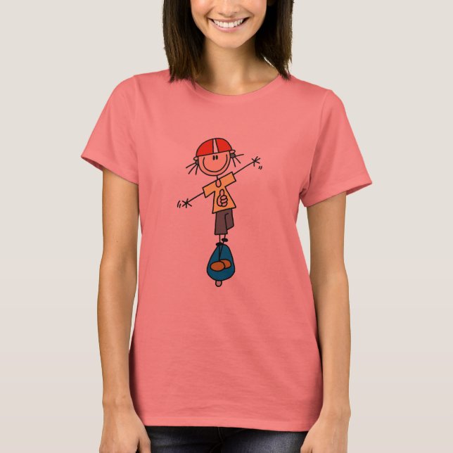 Girl Skateboarder Tshirts et cadeaux (Devant)