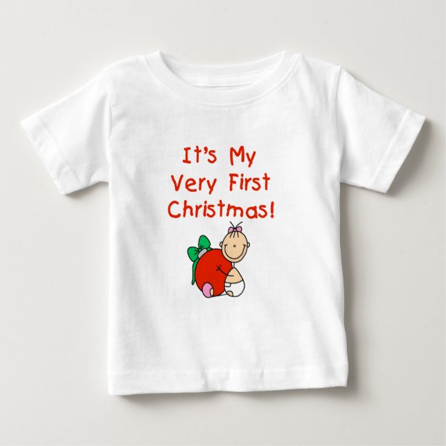 Girl Very First Christmas Tshirts et cadeaux (Devant)