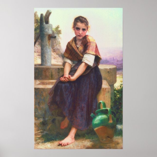 Girl with a Broken Pitcher Poster (Devant)