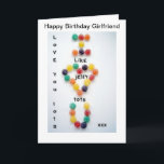 Girlfriend Carte d'anniversaire Lots You Jelly Tot<br><div class="desc">J'ai créé cette belle image de carte d'anniversaire. Vous pouvez mettre votre propre message à l'intérieur. Cette image est disponible sur d'autres produits.</div>