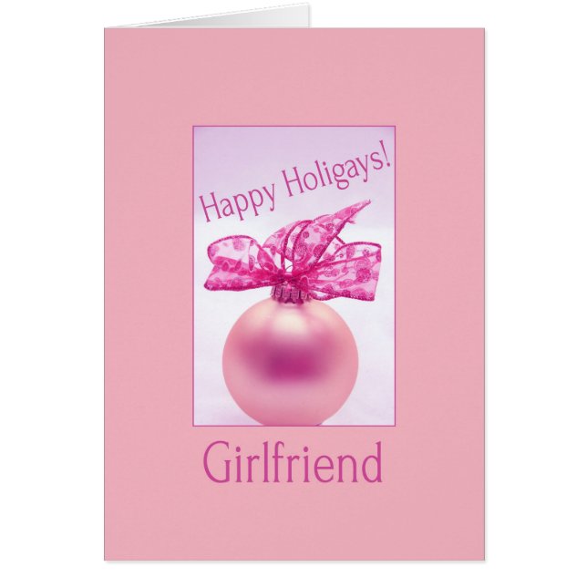 Girlfriend - Happy Holigays Card (Lesbian X-mas) (Devant)