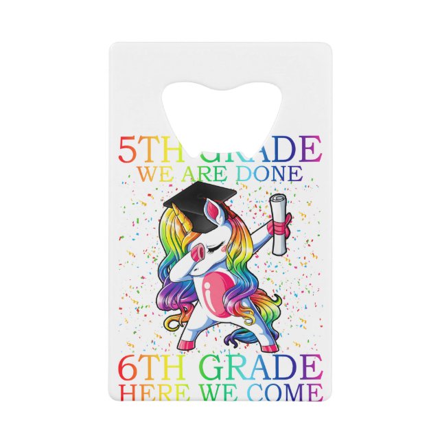 Girls 5th Grade Graduation Magical Unicorn Gift (Devant)