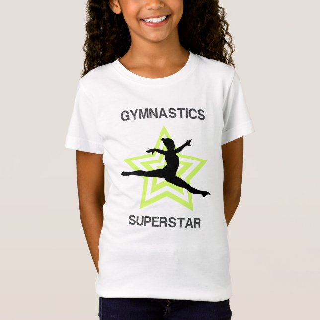 Girls Gymnastique Superstar Leap T-shirt (Devant)