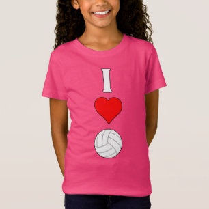 Girls I Love (Coeur) Volleyball Graphique T-Shirt