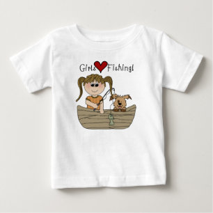 Girls Love Fishing T-shirts et cadeaux