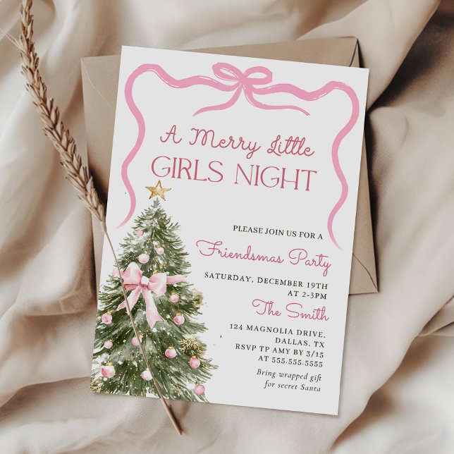 Girls Night Christmas Party Invitation (Créateur téléchargé)