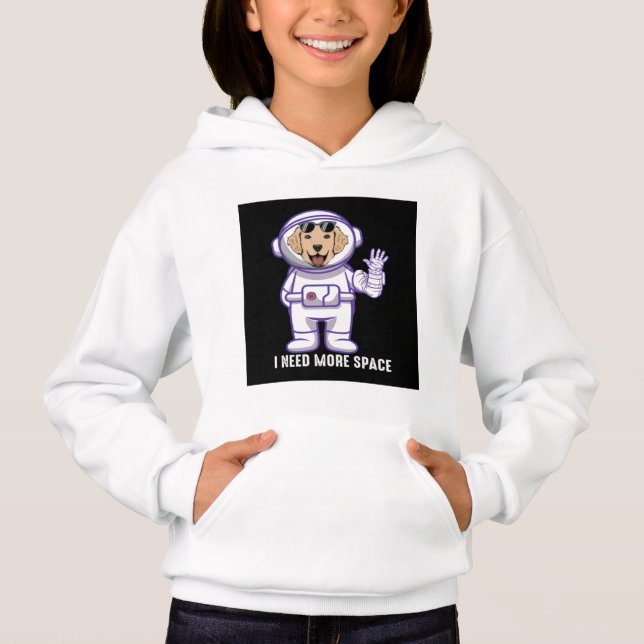 Girls Space chien Sweat - shirts à capuche & Sweat (Devant)