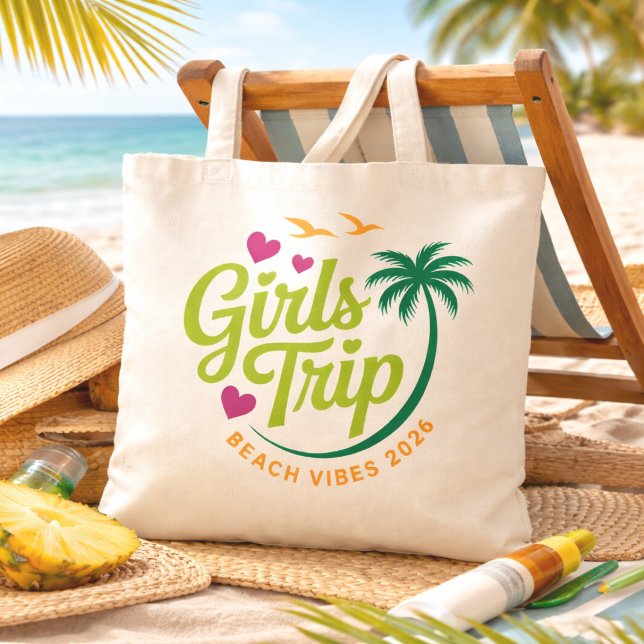 Girls Trip Beach Tote Bag (Créateur téléchargé)