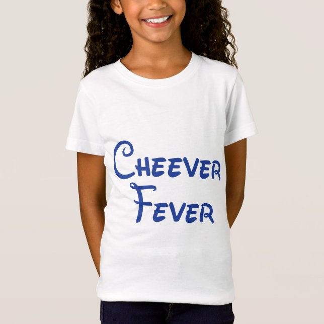 Girl's White T-shirt with blue lettering (Devant)