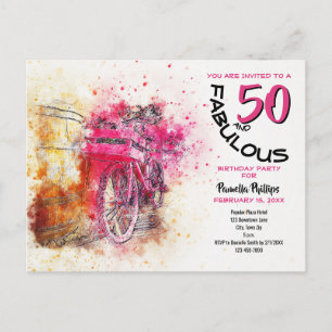 Girly Bicycle 50 et fabuleuse invitation d'anniver