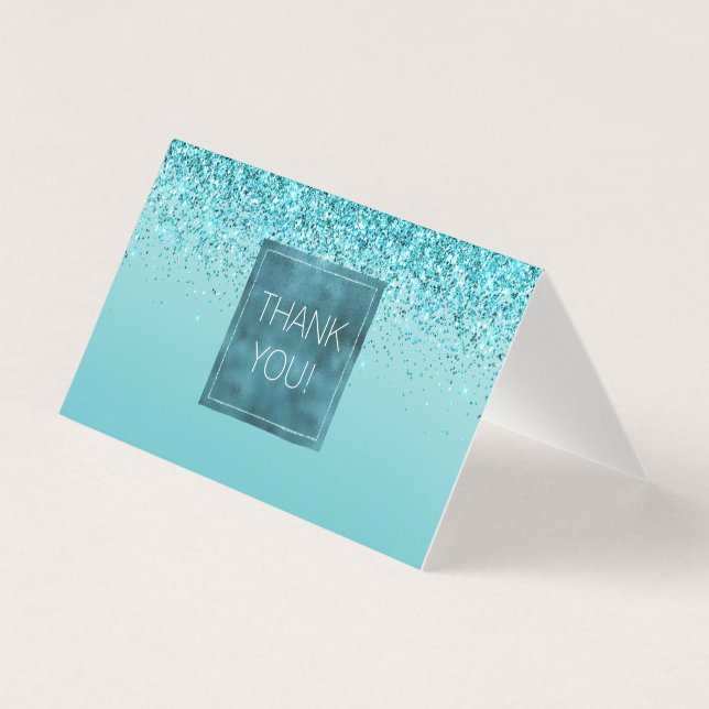 Girly Glitz Aqua Parties scintillant Turquoise (Front)