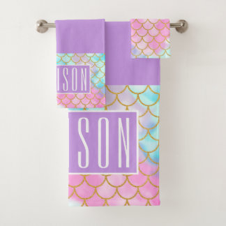 Girly Pastel Ombre Gold Parties scintillant Nom de