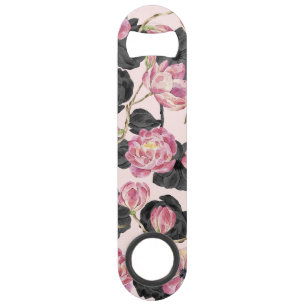 Girly rougissent les fleurs roses et noires