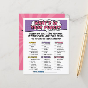 Girly Superhero Comic Baby shower de livre Jeu de 
