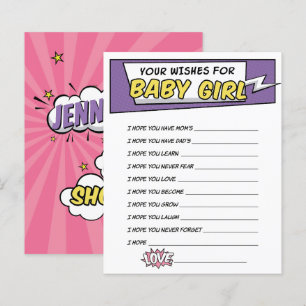 Girly Superhero Comic Book Douche Wives for baby