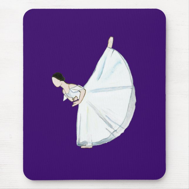 Giselle, tapis de souris de l'acte II (pourpre) (Devant)