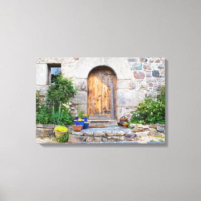 Gîte rustique français en Bretagne France Toile (Recto)