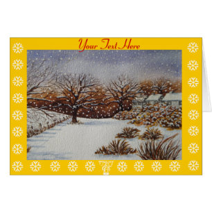 gîtes ruraux neige scène à noël