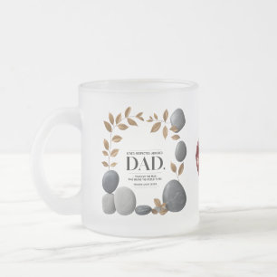 Givré 10 oz de tasse de verre dépoli - Un cadeau élégant