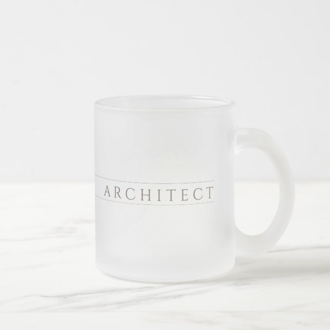 Givré ARCHITECTURE Tasse de verre dépoli / Sepia (Droit)